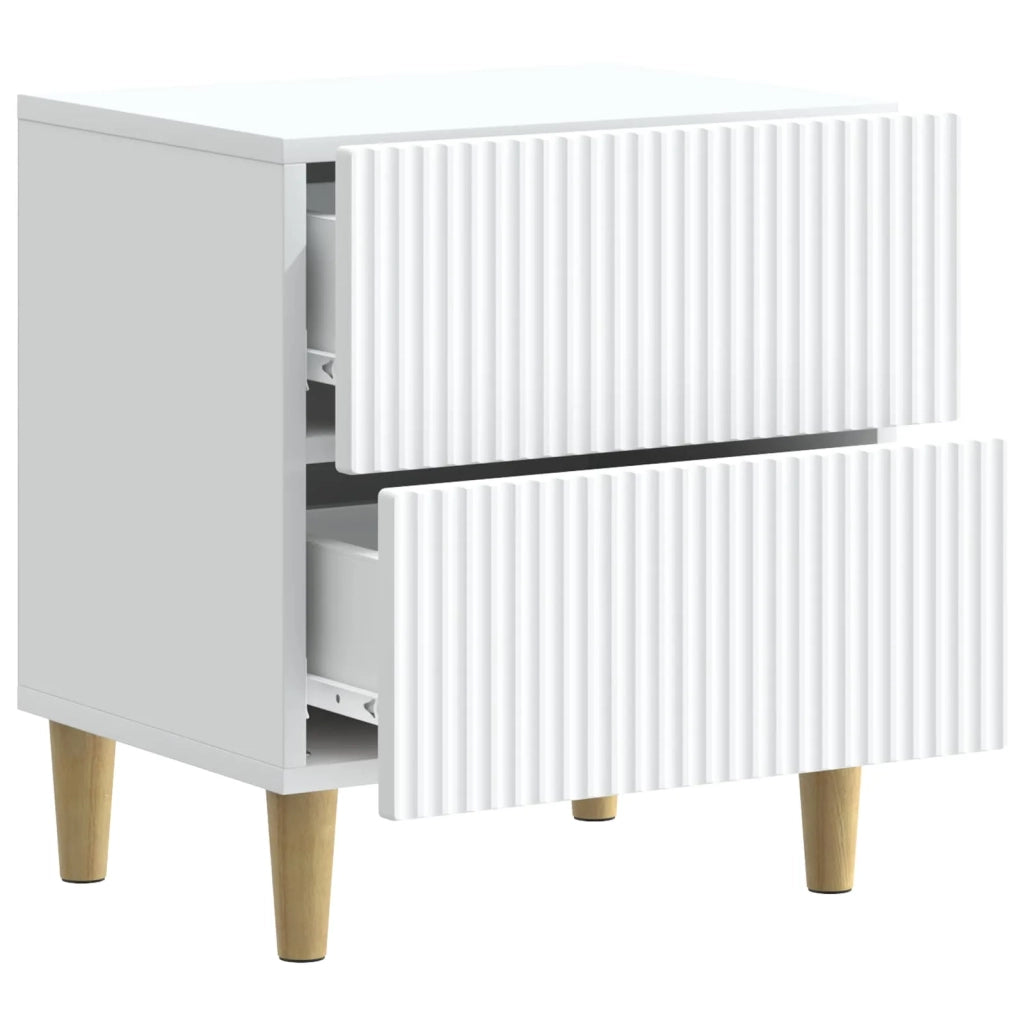Armadio da Notte con cassetto 2 pcs Bianco 43 x 34,5 x 48 cm 894526
