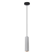 Sospensione moderna Tecno Italux tubo alluminio grigio GU10