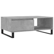 Tavolino da salotto | Tavolino da caff¨¨ | Tavolino da Soggiorno Grigio Cemento 90x60x35cm Legno Multistrato
