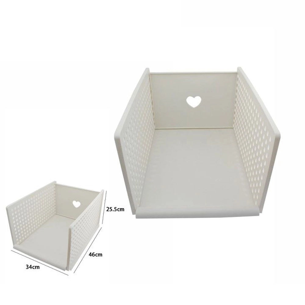 Trade Shop - Cestino Portaoggetti Organizer Rettangolare Cesto Portatutto Scatola 34x46x25.5 -