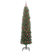 Albero di Natale Artificiale-Albero Natalizio con 300 LED Verde 180 cm 733713