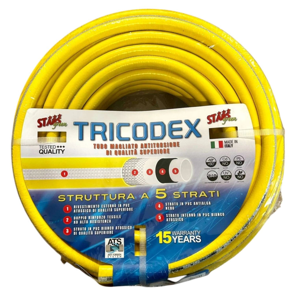 TRICODEX TUBO MAGLIATO ANTITORSIONE 15MT 1/2"