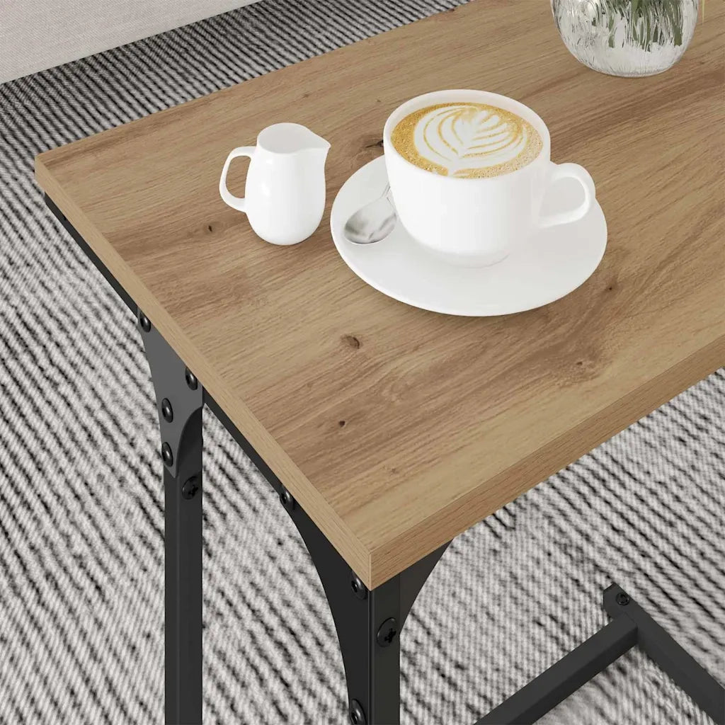 3 pz Tavolo da salotto | Tavolino da caff¨¨ | Tavolino da Soggiorno nesting rovere artigianale