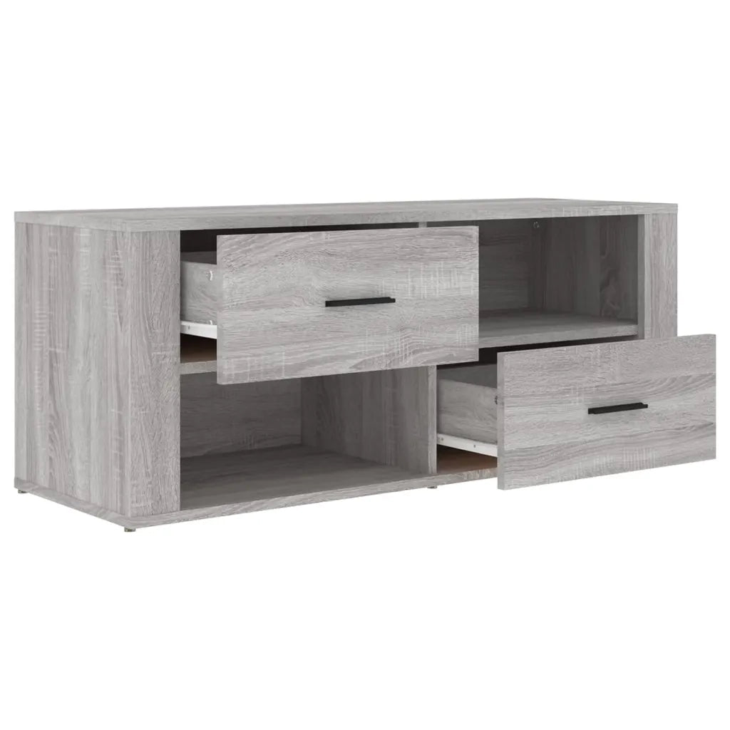 Mobile TV-Credenza TV-Console TV Grigio Sonoma 100x35x40 cm in Legno Multistrato 719842