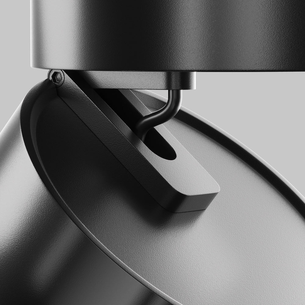 Maytoni Onda plafoniera LED nera 18W 4000K 12cm in alluminio