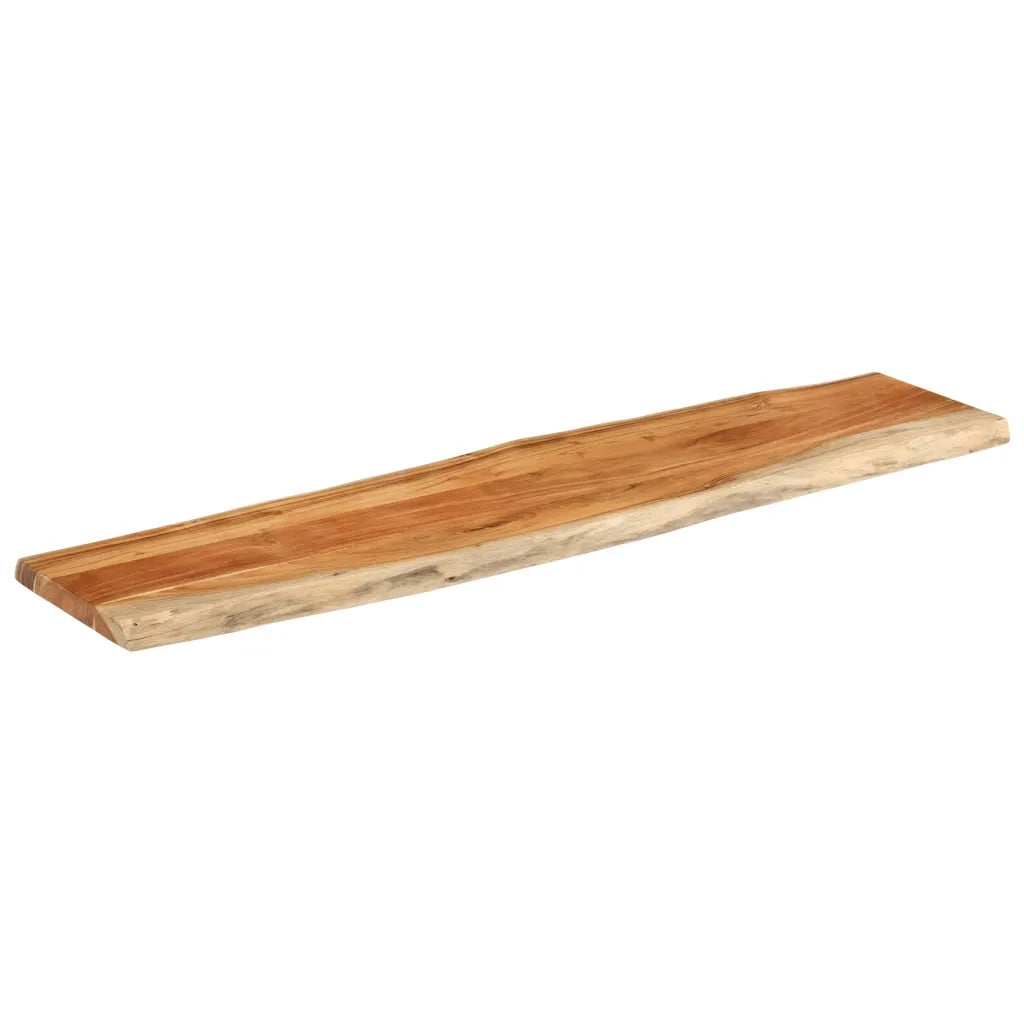 Piano Tavolo 160x40x3,8 cm Rettangolare Legno Acacia Bordi Vivi 370640