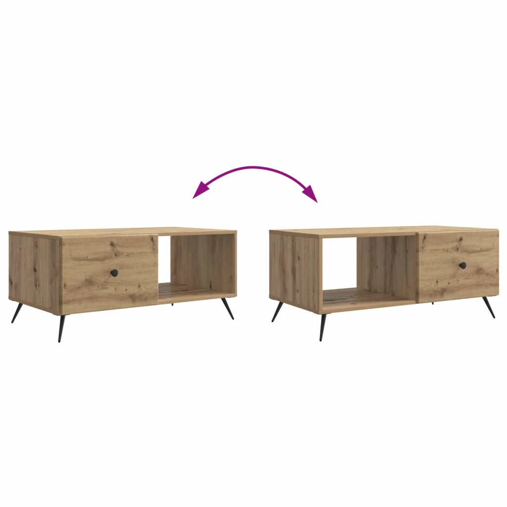 Tavolino da salotto Rovere Artigianale 90 x 50 x 40 cm 895654