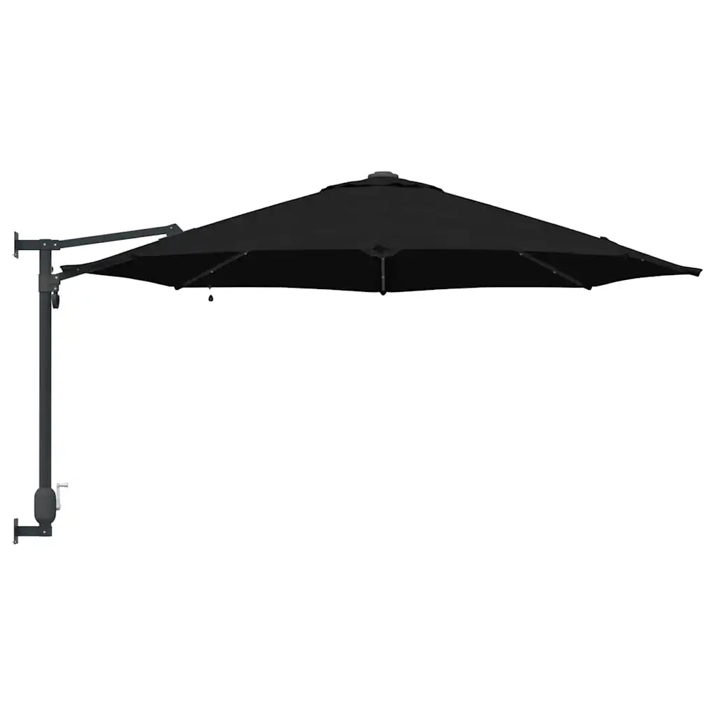 Ombrello da giardino-Ombrellone da spiaggia Nero 248 x 248 x 148 cm 916696