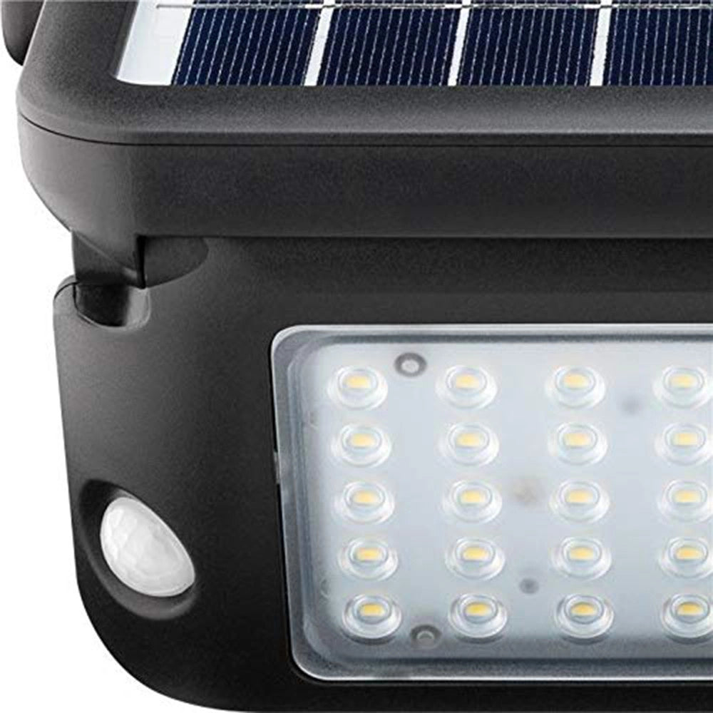 TECHNO Proiettore Faro Solare Led 1080 Lm Con Pannello, Crepuscolare e Sensore Movimento