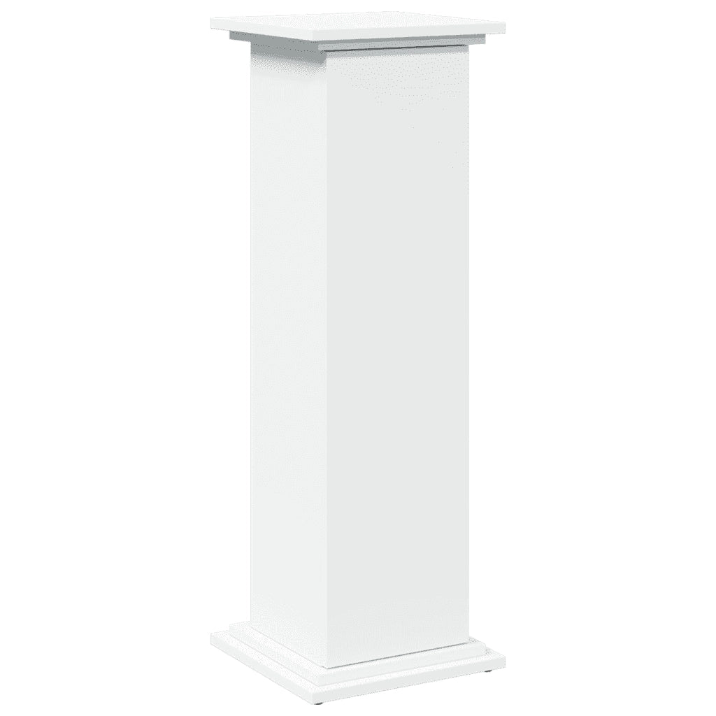 vidaXL Supporto Espositivo Portaoggetti Bianco 31x30x90 cm Truciolato