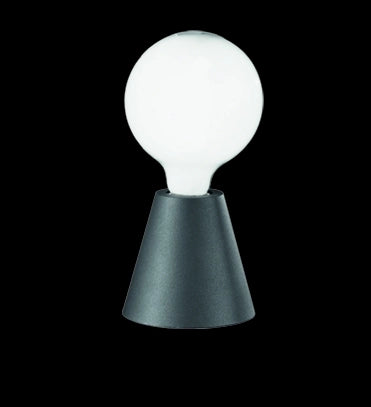 PLAFONIERA FOG 1 LUCE ATTACCO E27 NERO IN ALLUMINIO SENZA LAMPADINA