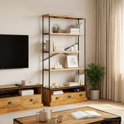 Scaffale a 5 ripiani Naturale 100 x 30 x 180 cm 42020950