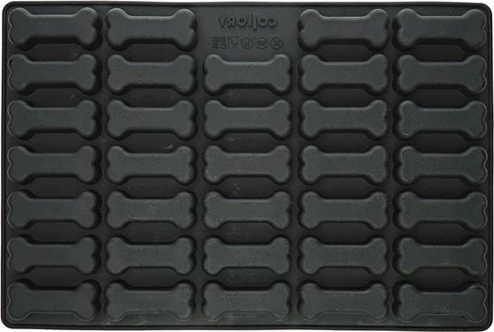 Forma per biscotti per cani - Bottoni grandi (7 cm) - antiaderente - BPA libero
