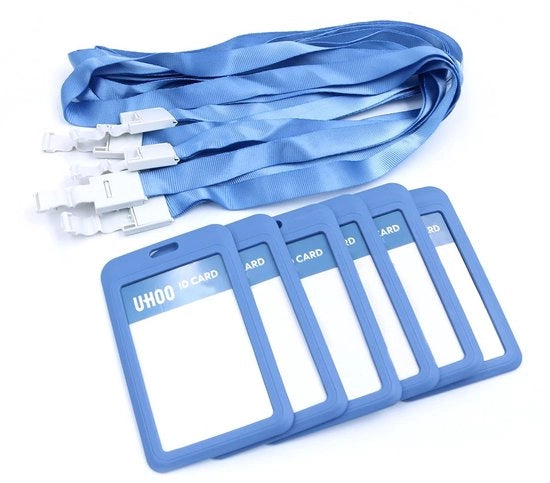ID-kaarthouder 6-pack - 2,8 x 4,4 pollici - plastica rigida - supporto verticale da inserire - leggero - materiale duraturo - contenitore per carte di credito