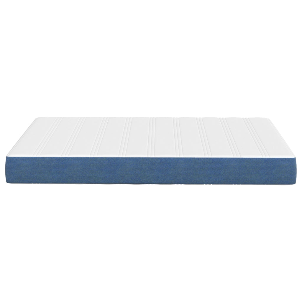 Materasso a Molle Pocket  Blu Medio 120x190x20 cm in Tessuto