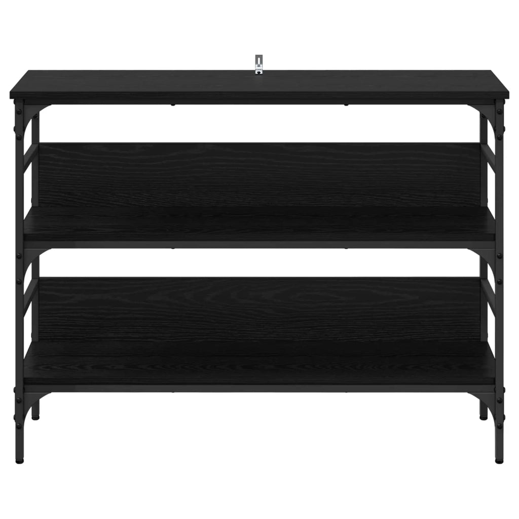 Tavolo consolle Rovere nero 100 x 32 x 75 cm Legno multistrato
