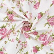 Stoffa in Katoen 2 m - Tessuto a Fiore - 160 cm Largo - Leggero - Lavabile - Ideale per la Sartoria - Tessuti