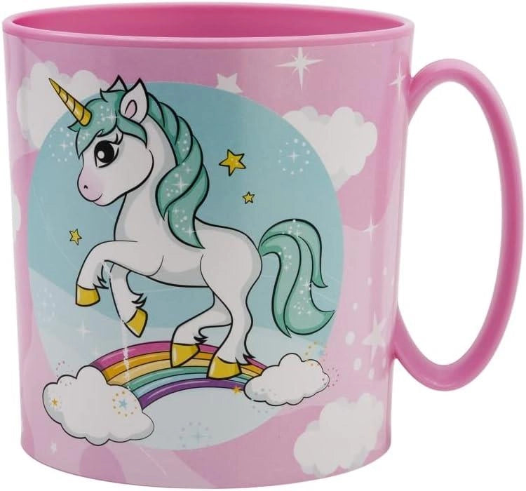 TAZZA ROSA UNICORNO IN PP 390ML