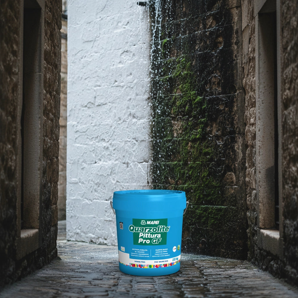 Quarzolite pittura pro gf mapei resistente per esterni e interni *** formato 5 kg, confezione 1