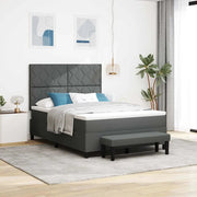 Letto a molle con testiera Grigio scuro 160 x 200 cm Tessuto 3344157