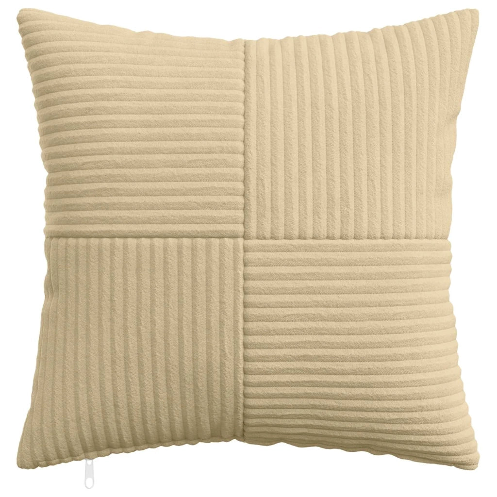 Federa 6 pcs ALMELO Grigio Verde 50 x 50 cm corduroy 914903