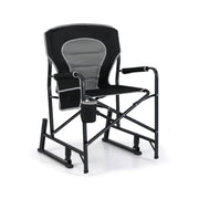 Sedia a dondolo da campeggio 62,5 x 65 x 97 cm massimo comfort portatile design moderno in tessuto Oxford nero 20_0011151