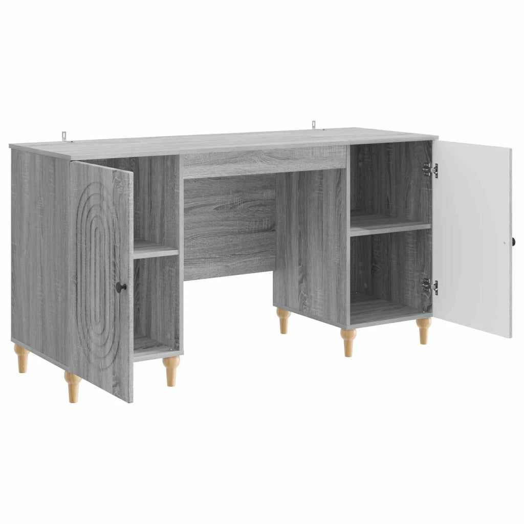 Scrivania Grigio Sonoma 142,5 x 50 x 75 cm Legno ingegnerizzato 3414582