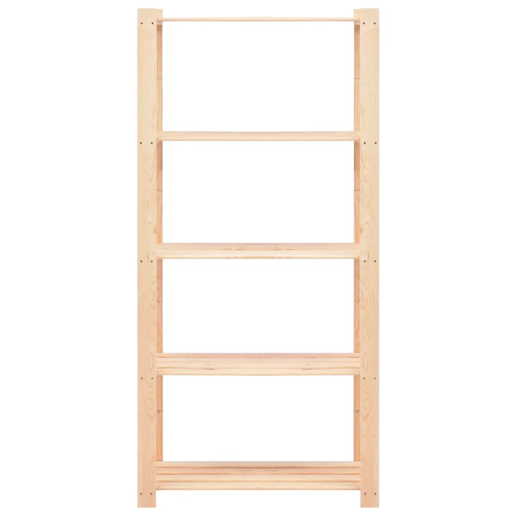 Scaffali a 5 Livelli 5 pz 80x38x170 cm in Massello Pino 250 kg 3051115