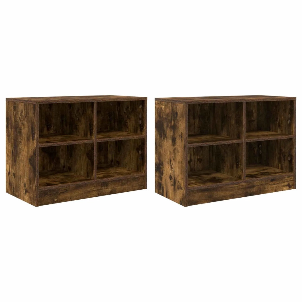 Armadietto per letto 2 pz Rovere Fumo 66 x 33 x 48 cm CFW9614349