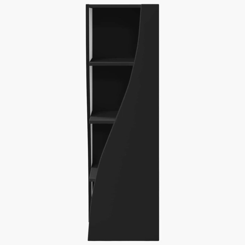 Mobile angolare 32x32x102cm Legno ingegnerizzato Nero 889856