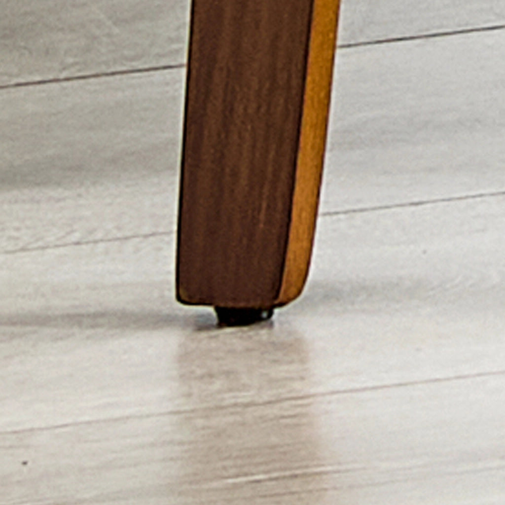 Sgabello da bar set da 2 con schienale e anello poggiapiedi, in legno e tessuto bianco 66 × 56 × 55 cm