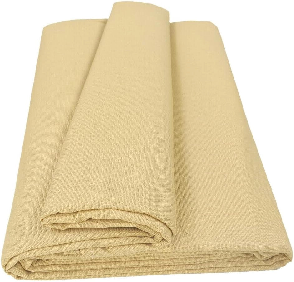 Telo Arredo Cotone 260x280 cm Copridivano Granfoulard Copriletto Tessuto Multiuso Beige
