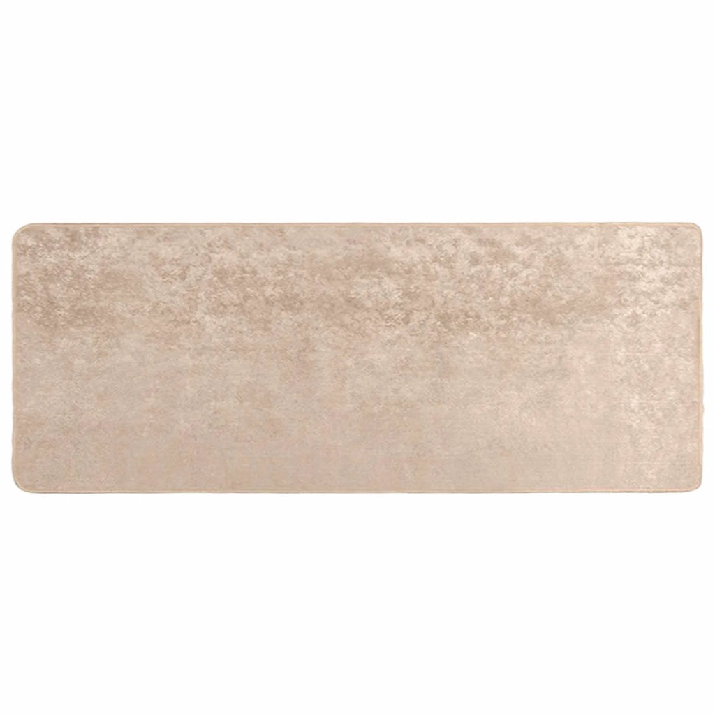 Runner Tappeto MARSA Beige 80 x 200 cm Poliestere e PVC