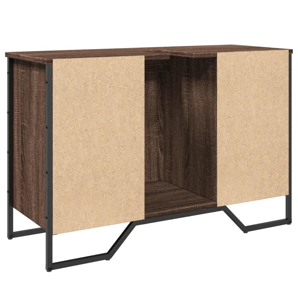 Mobile Lavabo Bagno Rovere Marrone 91x35x60cm in Truciolato