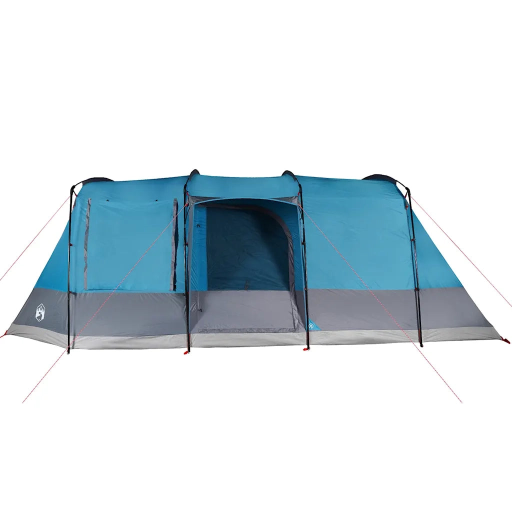 Tenda da Campeggio a Tunnel per 4 Persone-Tenda per Escursionismo Blu Impermeabile 616259