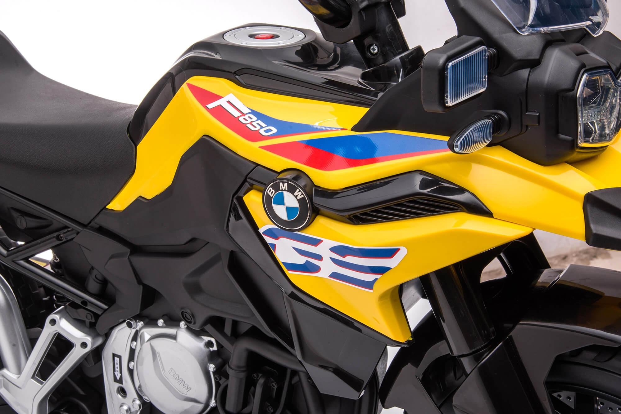 Moto Elettrica per Bambini 12V con Licenza BMW F 850 GS Gialla