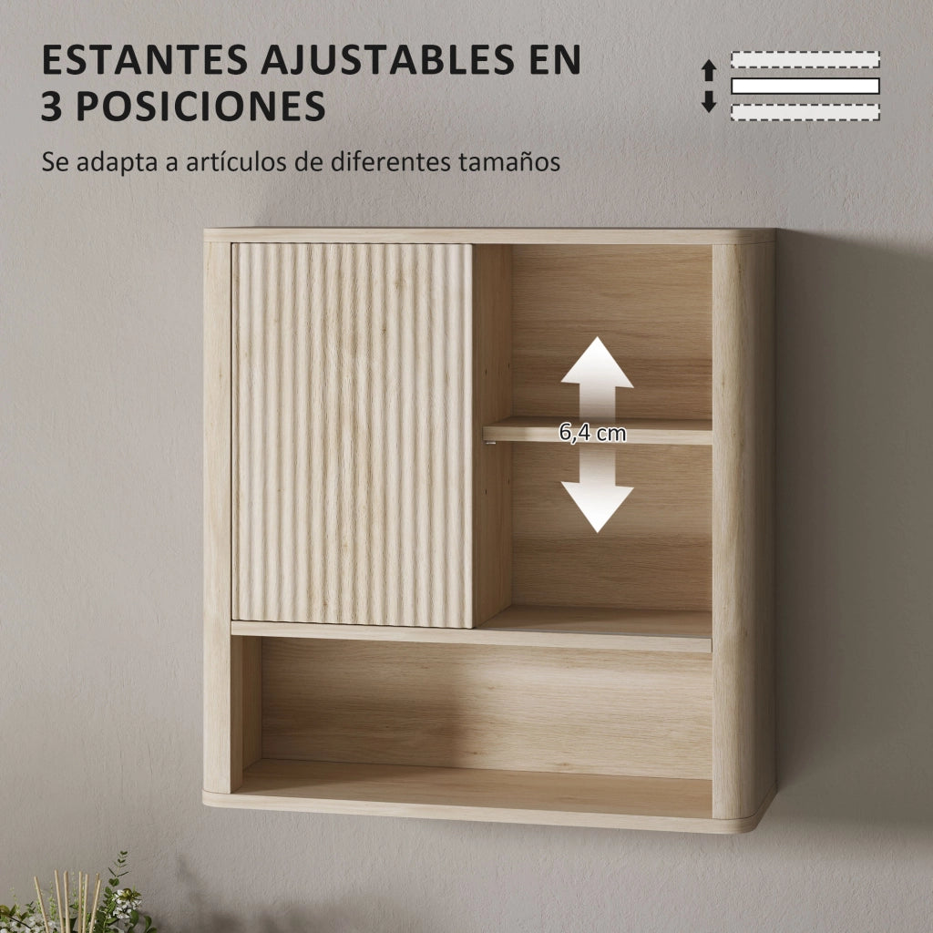 Mobile Pensile da Bagno con Ante Scorrevoli ¨C Xylo ¨C Bianco 60x20x62 cm 5 Ripiani
