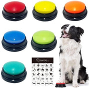 Comunicatore Interattivo per Cani - 30 Secondi di Registrazione - 6 Colori - Comunicazione Cani - Ideale per la Formazione - Adatto per Cane.