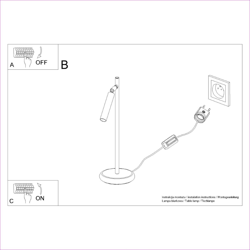 Lampada da tavolo PASTELO bianco