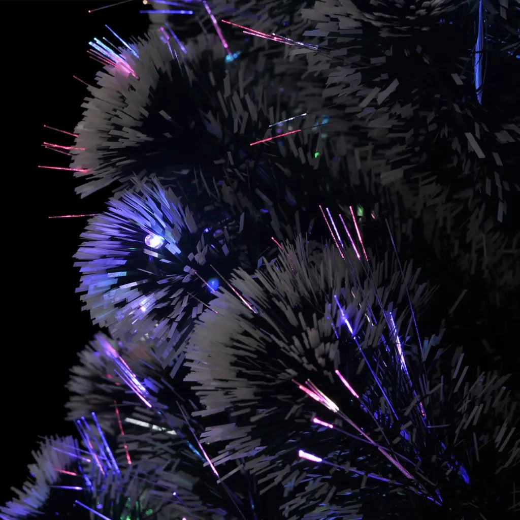 Albero di Natale Preilluminato con Supporto e LED 180 cm Fibra Ottica 242427