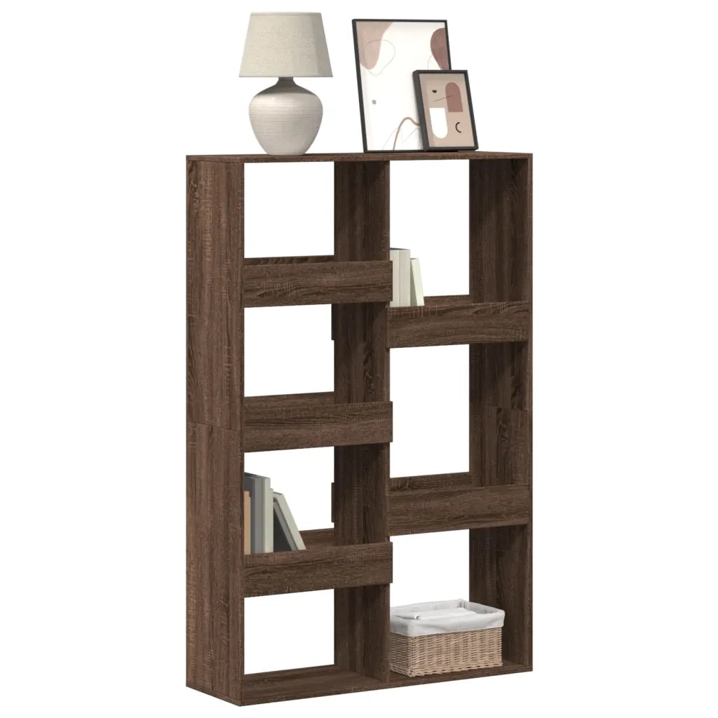 Libreria-Scaffale per Libri-Mobile di Stoccaggio Rovere Marrone 100x33x155,5 cm in Legno Multistrato