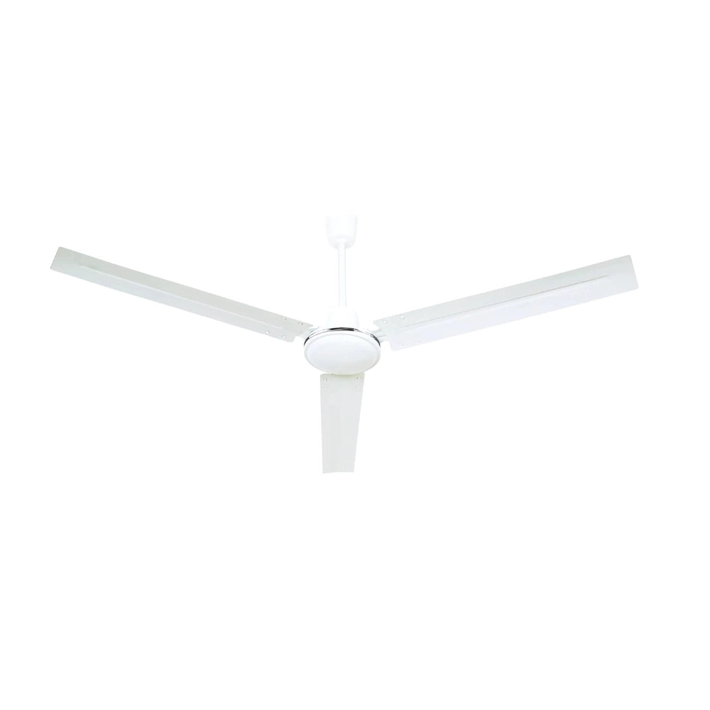 Ventilatore da soffitto industriale zephir zfs8120 70w bianco 3 pale *** diametro 142 centimetri, confezione 1