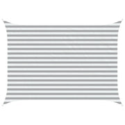 Vela Parasole | Telo Ombra | Vela da ombra solare Grigio chiaro e bianco 3,5 x 2,5 m