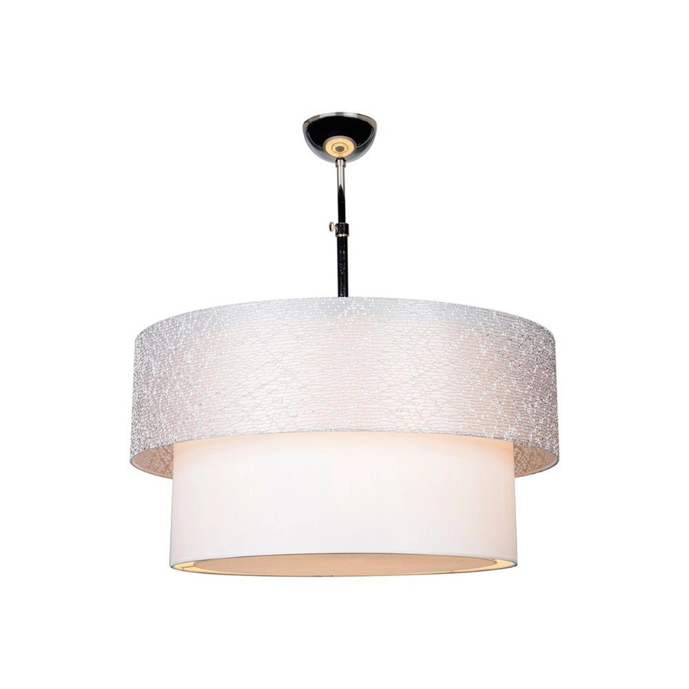 Lampada a sospensione in tessuto Polo MDL2749 colore grigio