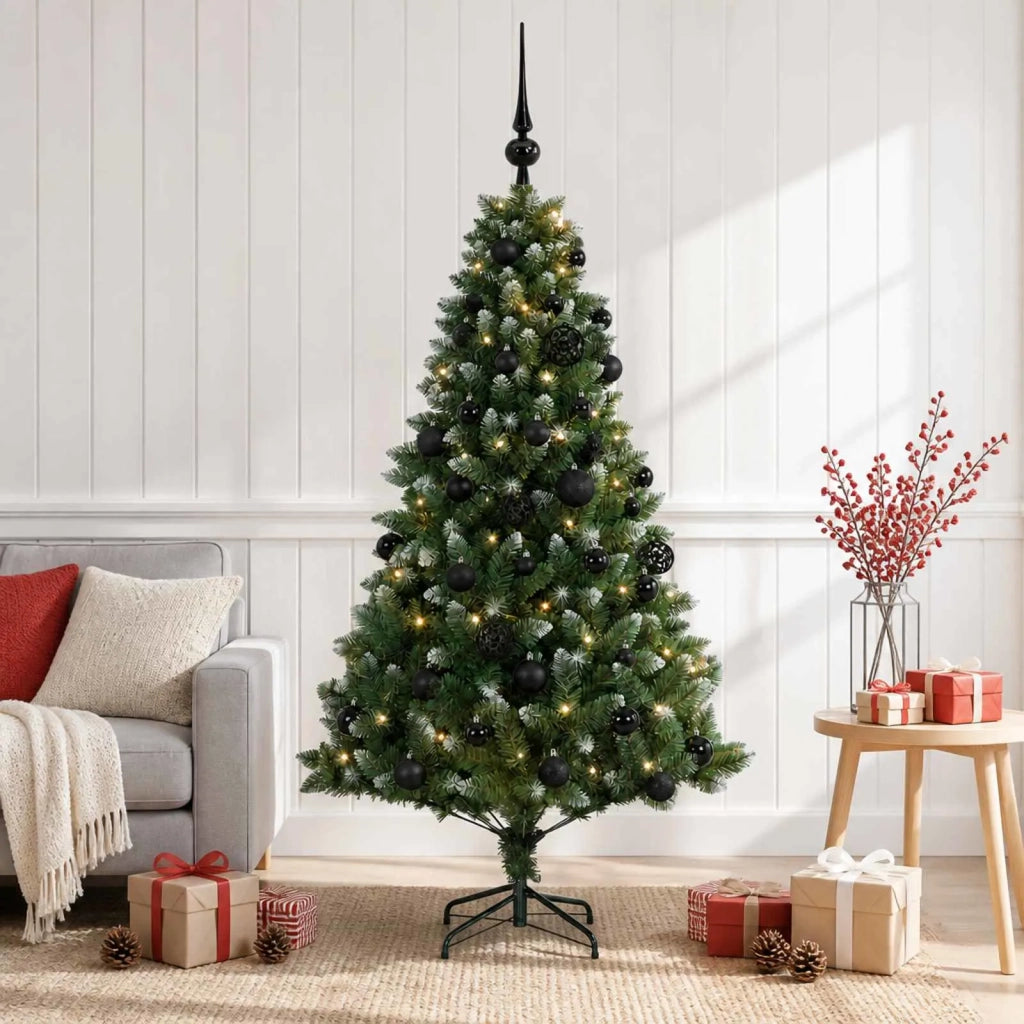 Albero di Natale Artificiale con Palline 120 cm 150 LED 3461330