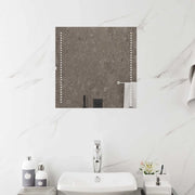Specchio da bagno LED Trasparente 50 x 50 cm vetro temperato 42045770