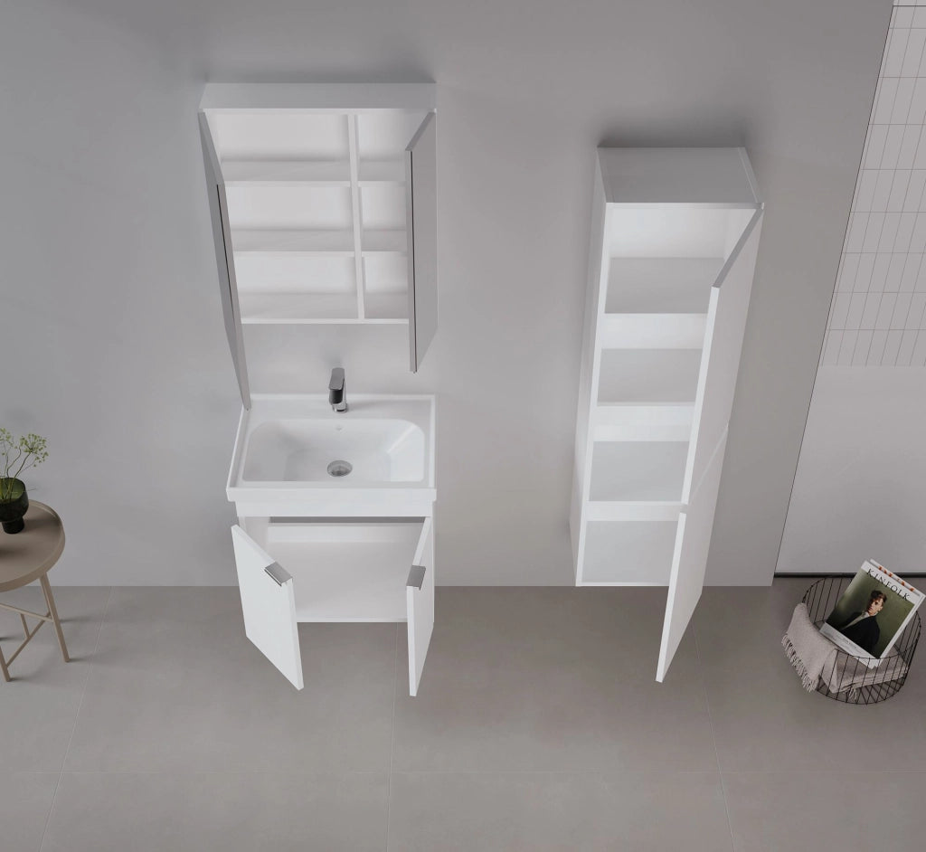 Mobile lavabo "Desna 60" - 60 x 45 x 58 cm - Bianco opaco