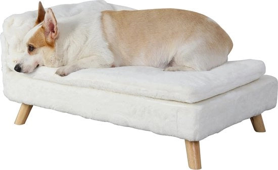 Letto per animali - Bancopassaggi per animali - Divano per cani - Letto per cani - Letto per gatti - Bianco / Beige