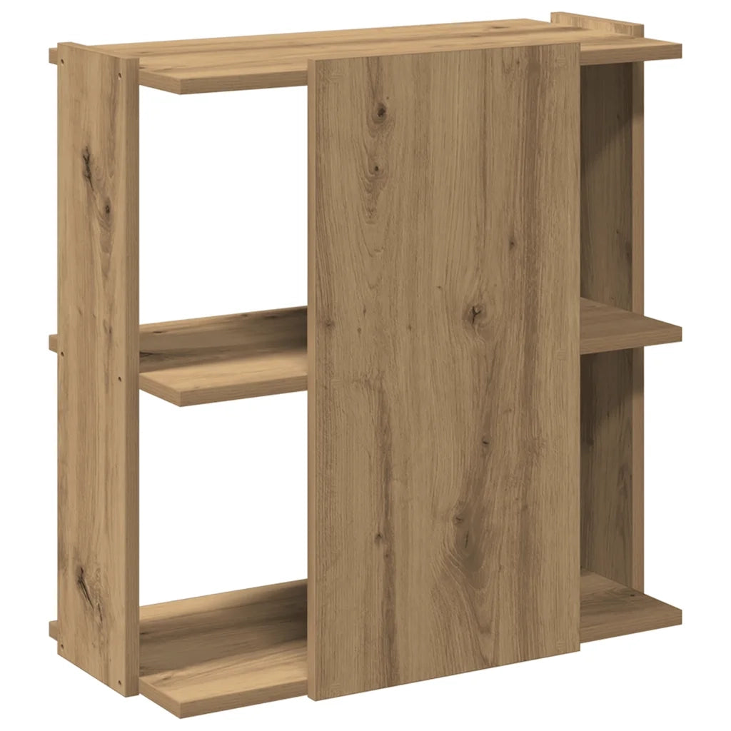 Libreria a 3 Ripiani Rovere Artigianale 60x30x60 cm 860255