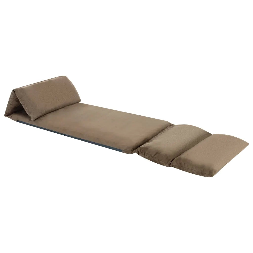 Sedia a Sdraio da Terra Pieghevole Grigio Talpa in Microfibra cod mxl 71343